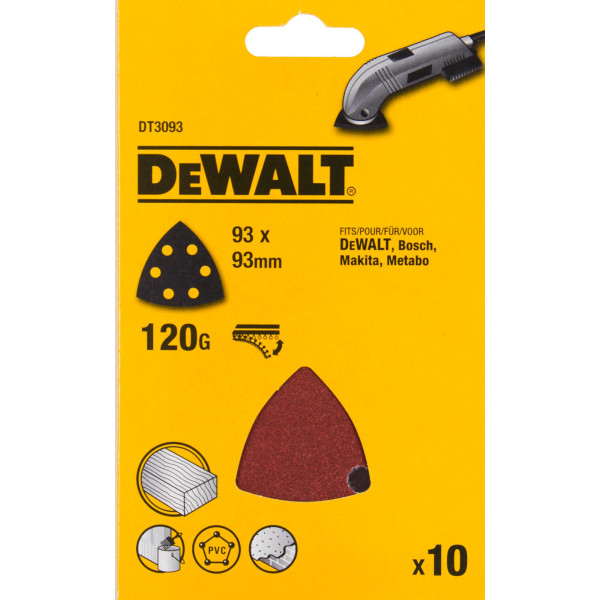 DEWALT brúsny papier delta brúska 93x93 P120