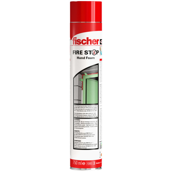 FISCHER PU pena protipožiarna hadičková 750ml